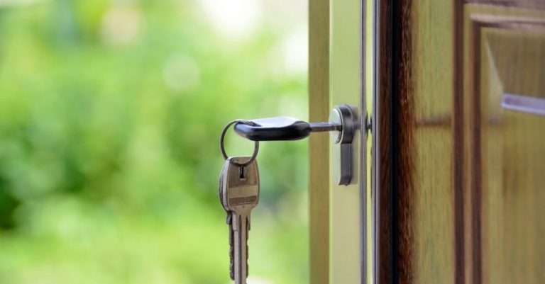 Security Features - Black Handled Key on Key Hole
